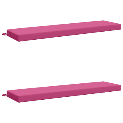 vidaXL 2-Piece Bench Cushions SOEST 2 pcs 100% Polyester Pink 2