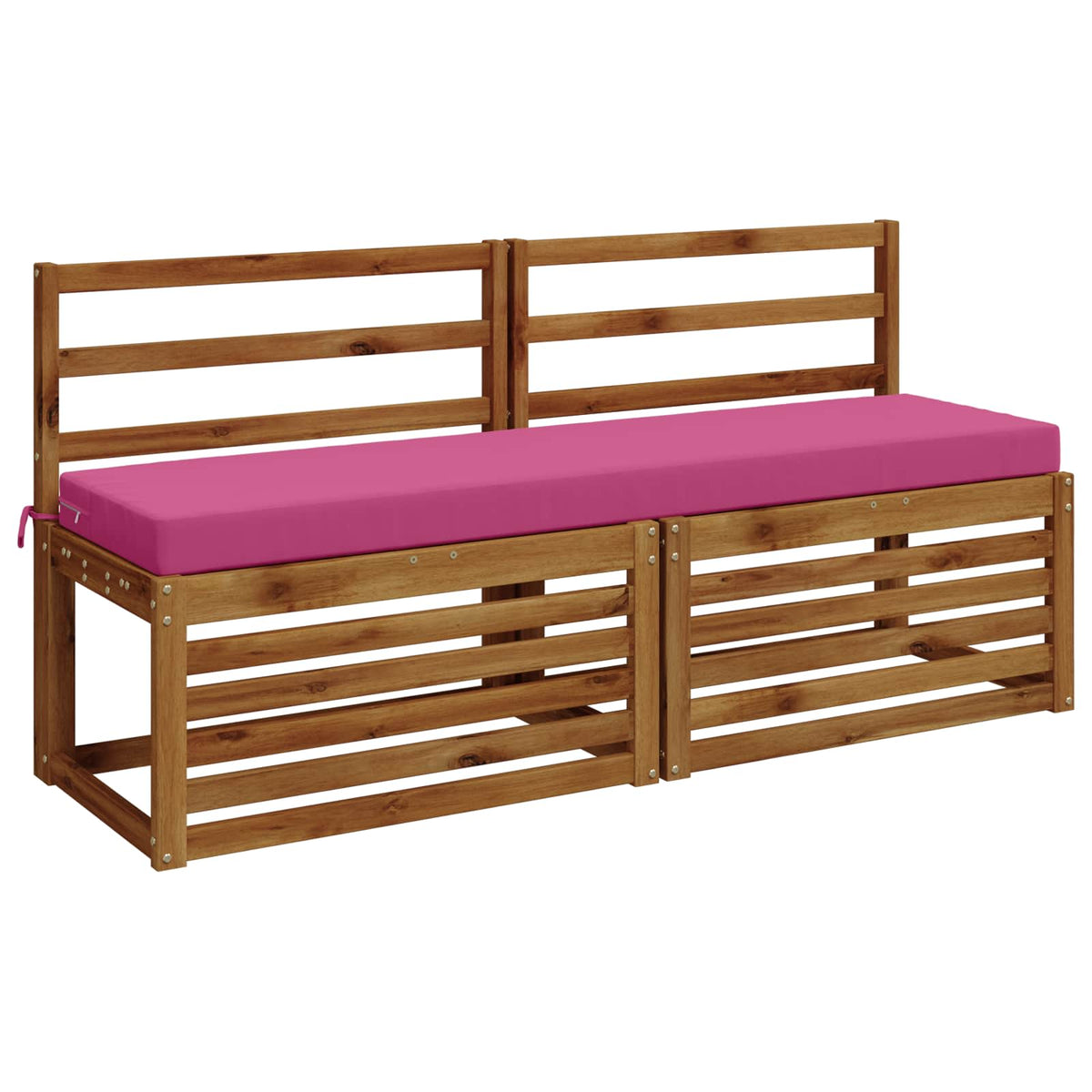 vidaXL 2-Piece Bench Cushions SOEST 2 pcs 100% Polyester Pink 3