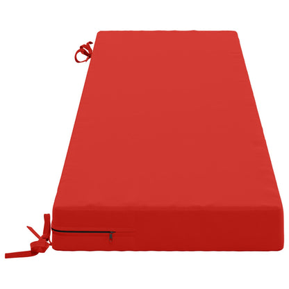 vidaXL 2-Piece Bench Cushions SOEST 2 pcs 100% Polyester Red 5