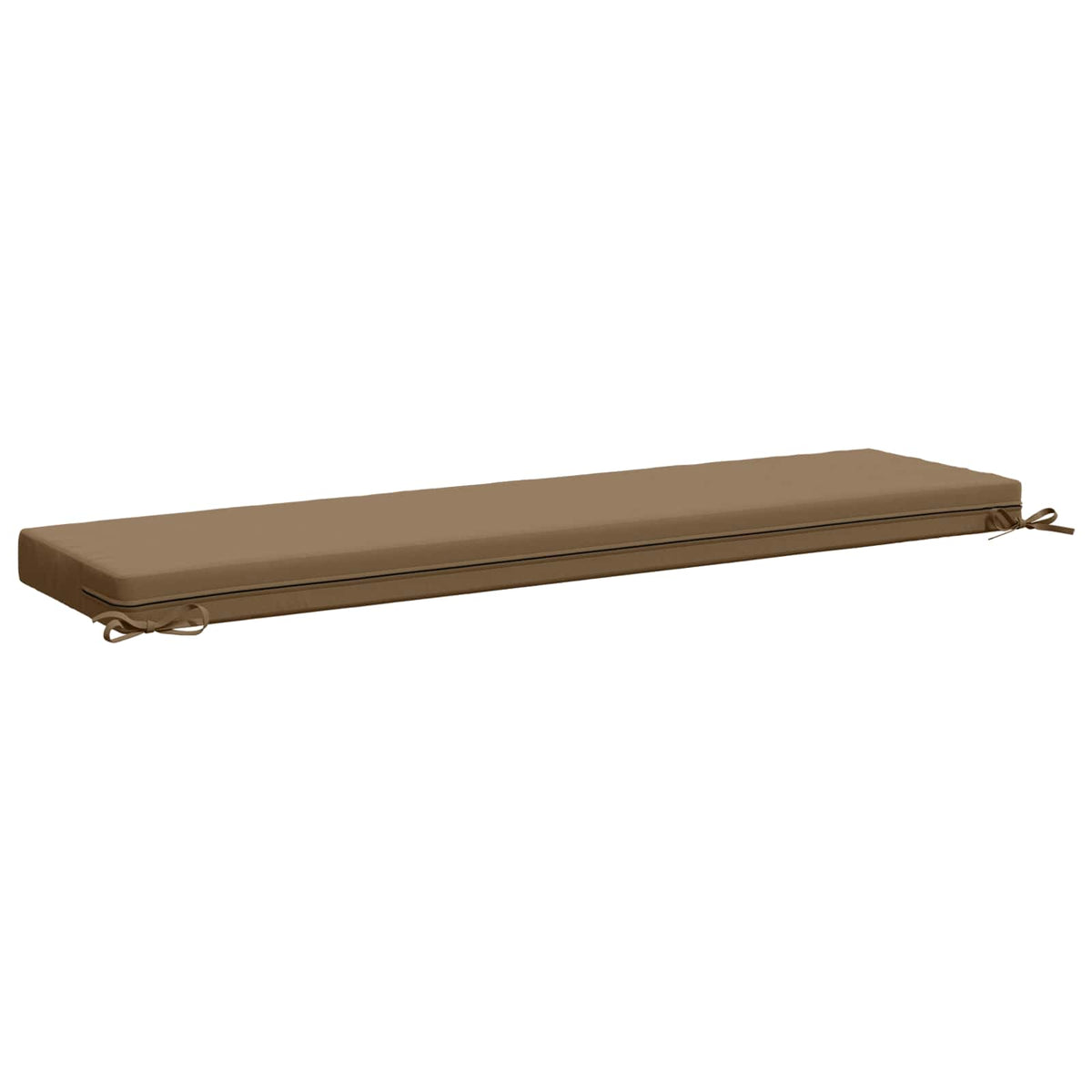 vidaXL 2-Piece Bench Cushions SOEST 2 pcs 100% Polyester Taupe 6