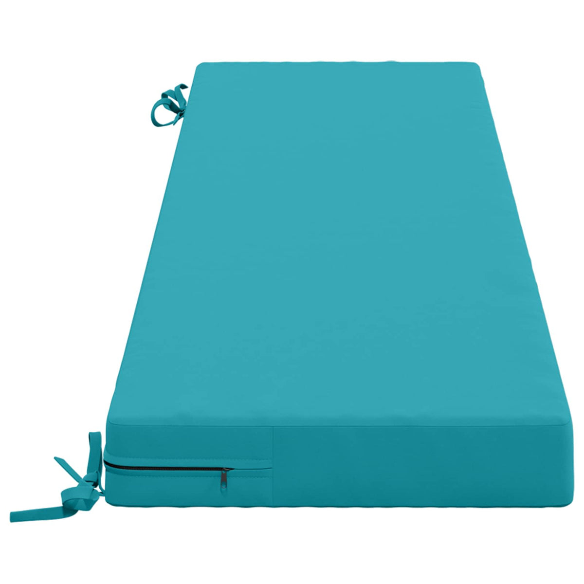vidaXL 2-Piece Bench Cushions SOEST 2 pcs 100% Polyester Turquoise 5