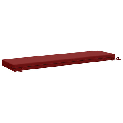 vidaXL 2-Piece Bench Cushions SOEST 2 pcs 100% Polyester Wine Red 6