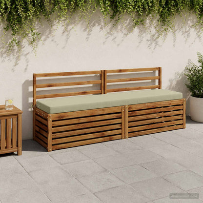 vidaXL 2-Piece Bench Cushions SOEST 100% Polyester Light Green 1