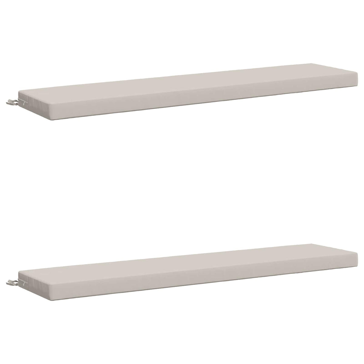 vidaXL 2-Piece Bench Cushions SOEST 2 pcs 100% Polyester White 2