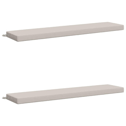 vidaXL 2-Piece Bench Cushions SOEST 2 pcs 100% Polyester White 2