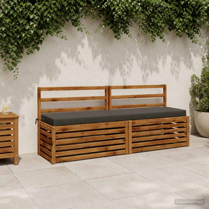 vidaXL 2-Piece Bench Cushions SOEST 2 pcs 100% Polyester Anthracite 1