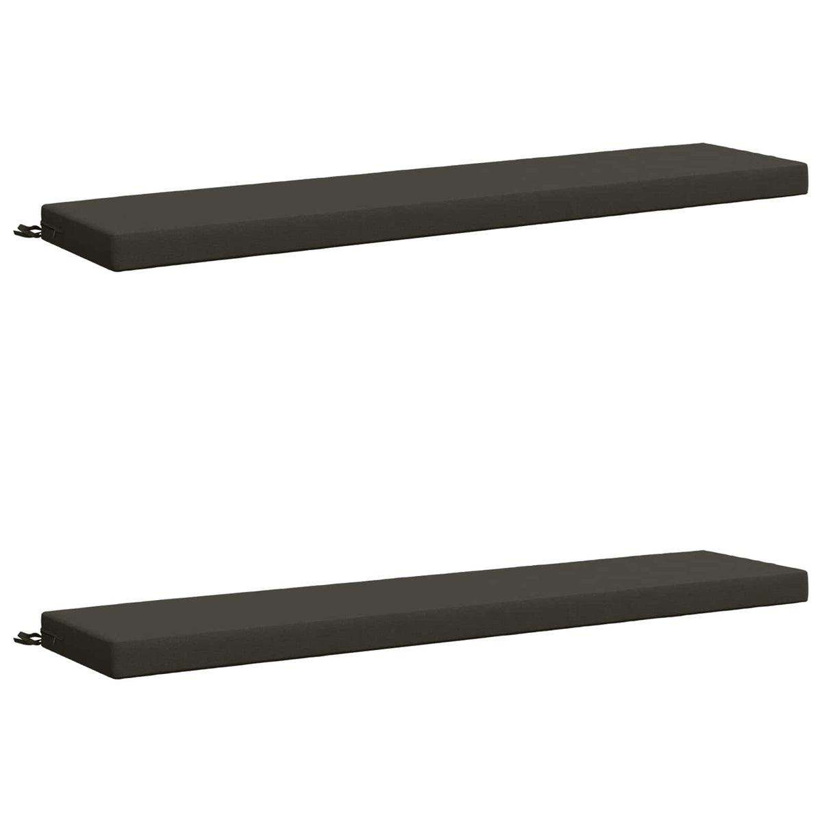 vidaXL 2-Piece Bench Cushions SOEST 2 pcs 100% Polyester Anthracite 2