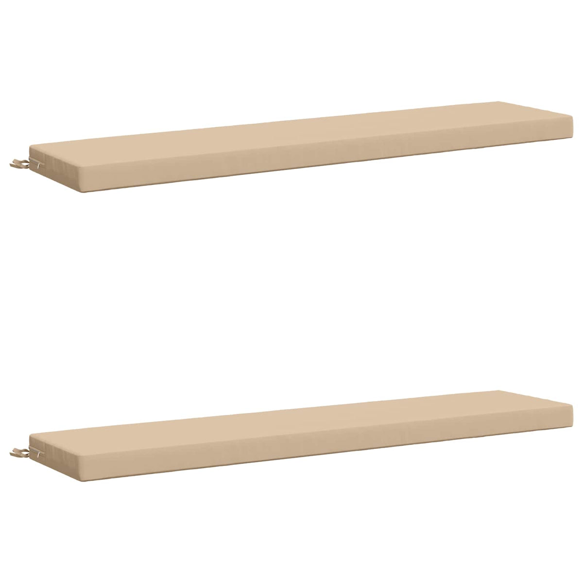 vidaXL 2-Piece Bench Cushions SOEST 2 pcs 100% Polyester Cream 2