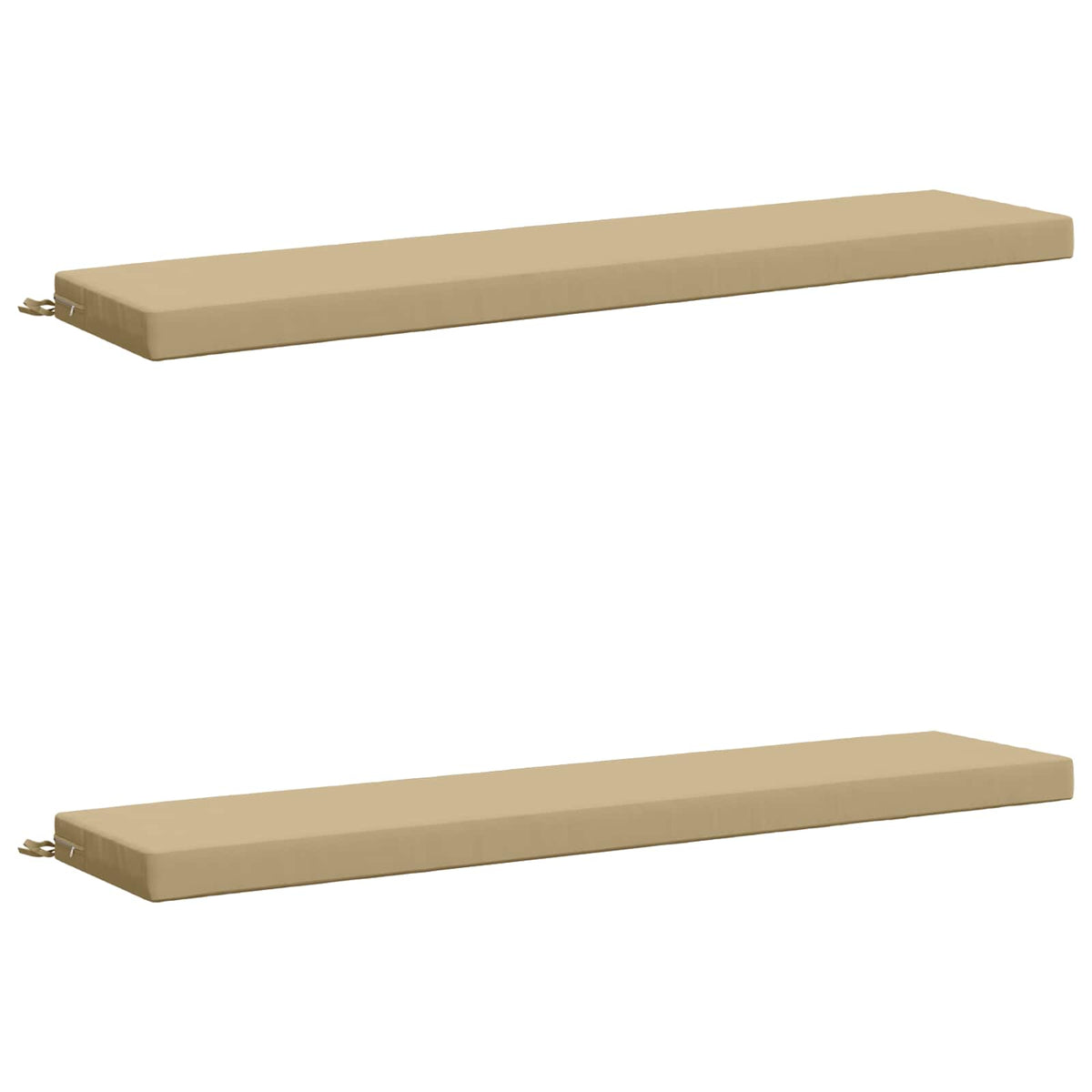 vidaXL 2-Piece Bench Cushions SOEST 2 pcs 100% Polyester Beige 2
