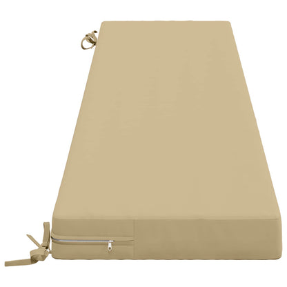vidaXL 2-Piece Bench Cushions SOEST 2 pcs 100% Polyester Beige 5