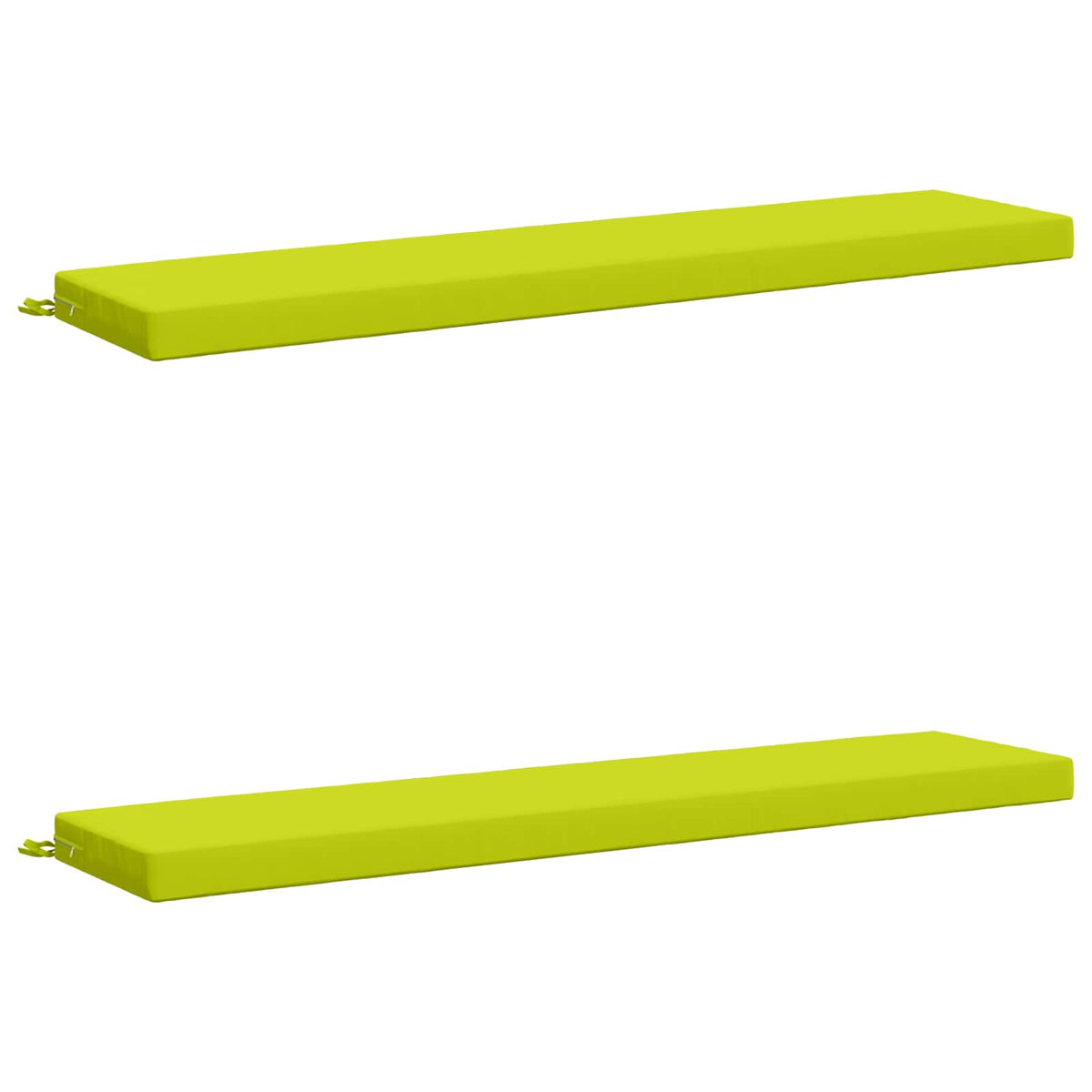 vidaXL 2-Piece Bench Cushions SOEST 2 pcs 100% Polyester Bright Green 2