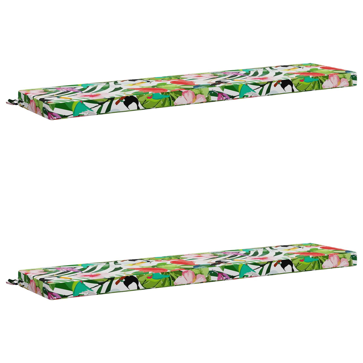 vidaXL 2-Piece Bench Cushions SOEST 2 pcs 100% Polyester Multicolour 2