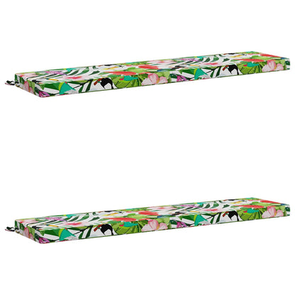 vidaXL 2-Piece Bench Cushions SOEST 2 pcs 100% Polyester Multicolour 2