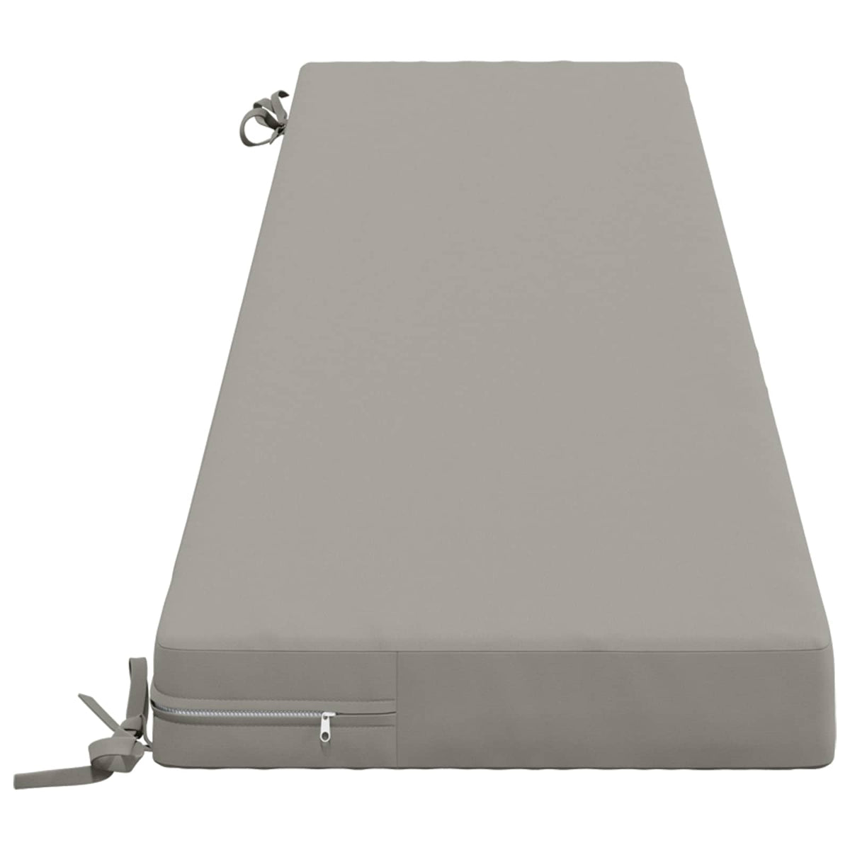 vidaXL 2-Piece Bench Cushions SOEST 2 pcs 100% Polyester Grey 5