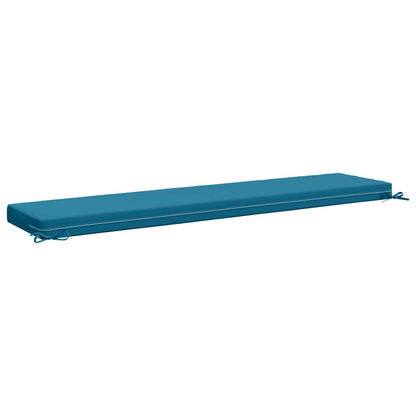 vidaXL 2-Piece Bench Cushions SOEST 2 pcs 100% Polyester Light Blue 6