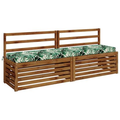 vidaXL 2-Piece Bench Cushions SOEST 2 pcs 100% Polyester Leaf Pattern 3