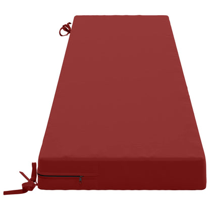 vidaXL 2-Piece Bench Cushions SOEST 2 pcs 100% Polyester Wine Red 5