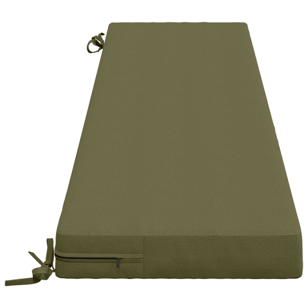 vidaXL 2-Piece Bench Cushions SOEST 2 pcs 100% Polyester Olive Green 5