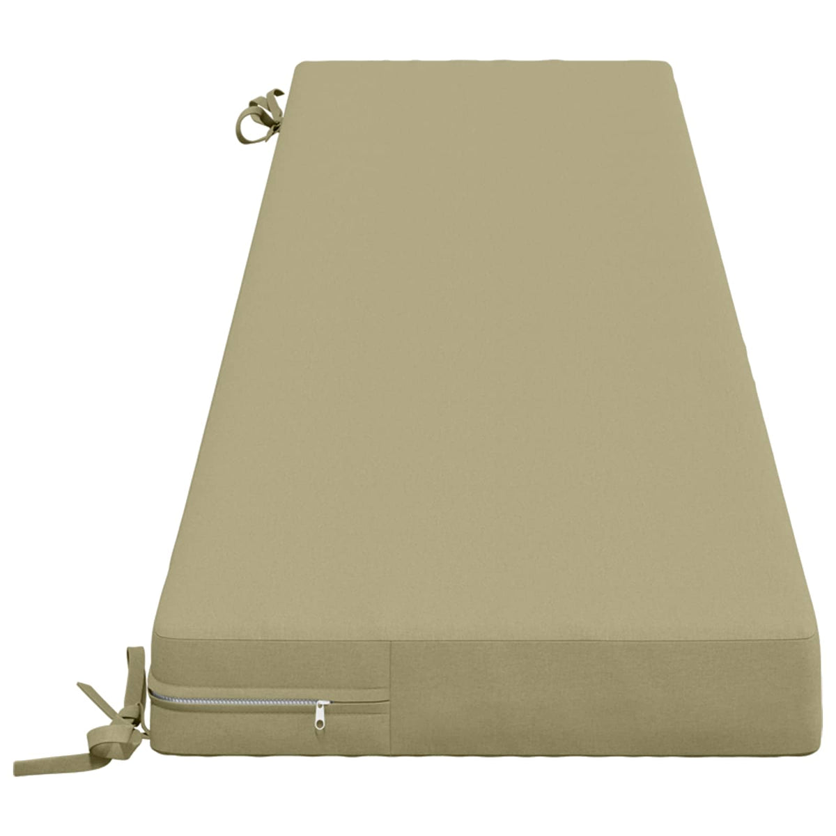 vidaXL 2-Piece Bench Cushions SOEST 100% Polyester Light Green 5