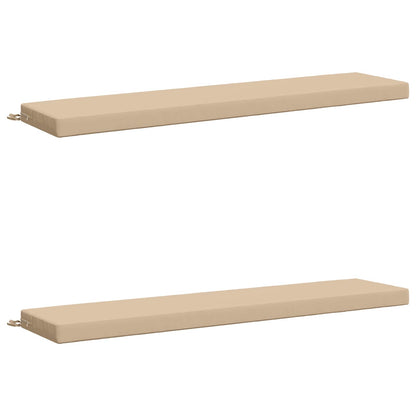 vidaXL 2-Piece Bench Cushions SOEST 2 pcs 100% Polyester Cream 2