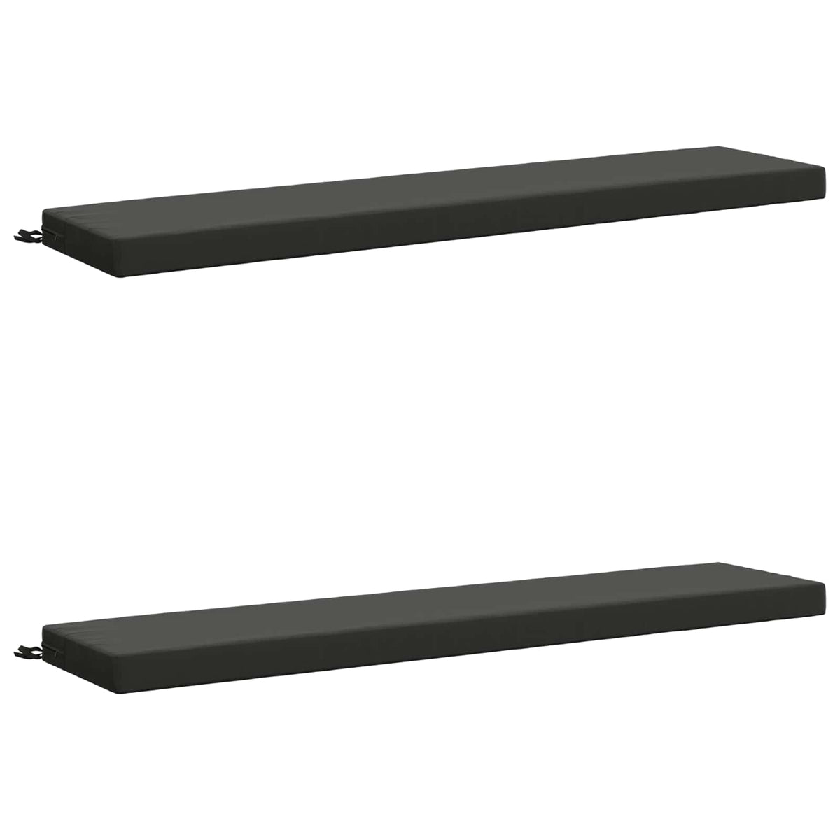 vidaXL 2-Piece Bench Cushions SOEST 2 pcs 100% Polyester Anthracite 2