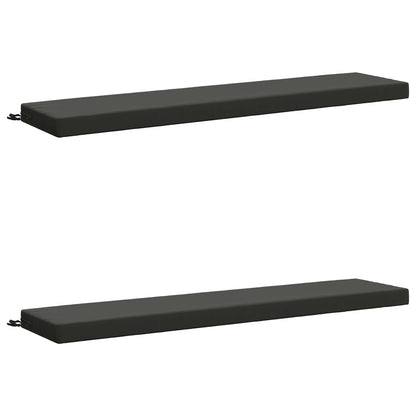 vidaXL 2-Piece Bench Cushions SOEST 2 pcs 100% Polyester Anthracite 2