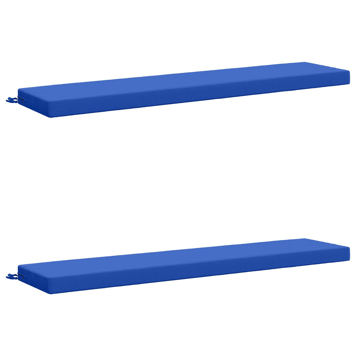 vidaXL 2-Piece Bench Cushions SOEST 2 pcs 100% Polyester Royal Blue 2