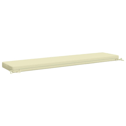 vidaXL 2-Piece Bench Cushions SOEST 2 pcs 100% Polyester Cream 6