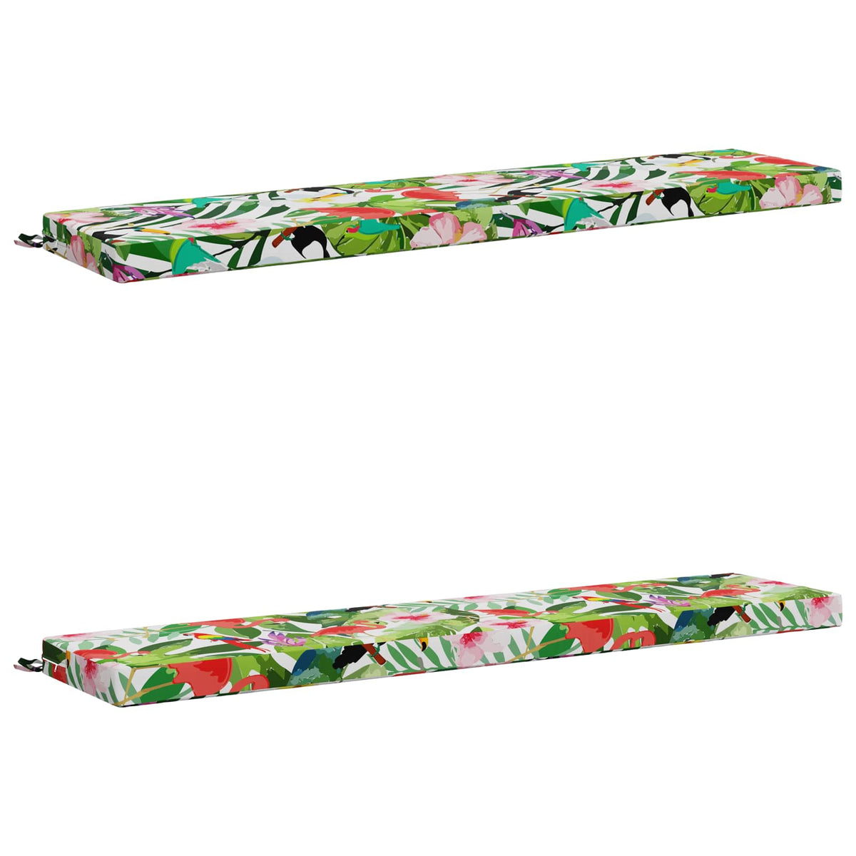 vidaXL 2-Piece Bench Cushions SOEST 2 pcs 100% Polyester Multicolour 2