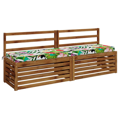 vidaXL 2-Piece Bench Cushions SOEST 2 pcs 100% Polyester Multicolour 3