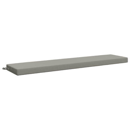 vidaXL 2-Piece Bench Cushions SOEST 100% Polyester Grey 4
