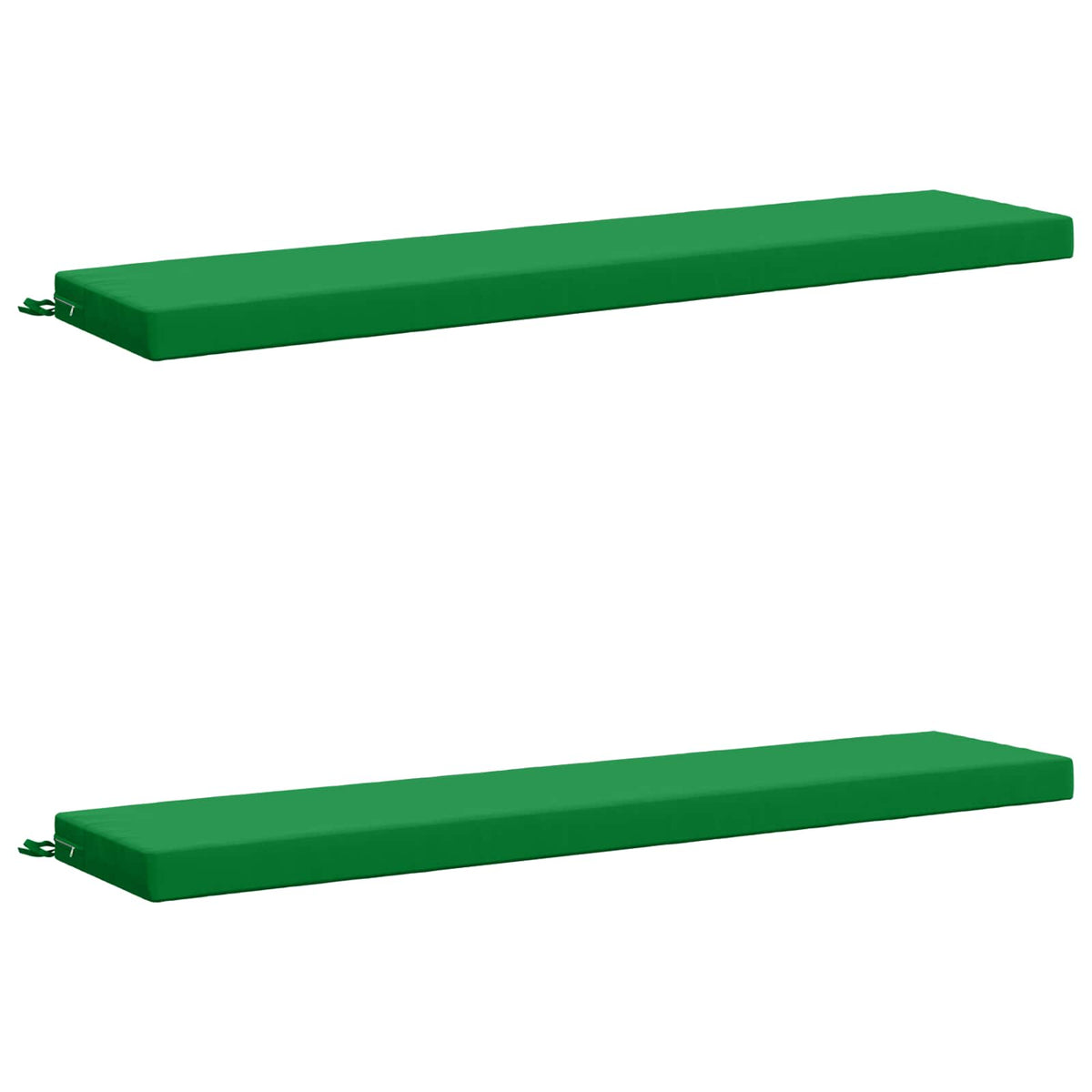 vidaXL 2-Piece Bench Cushions SOEST 2 pcs 100% Polyester Green 2