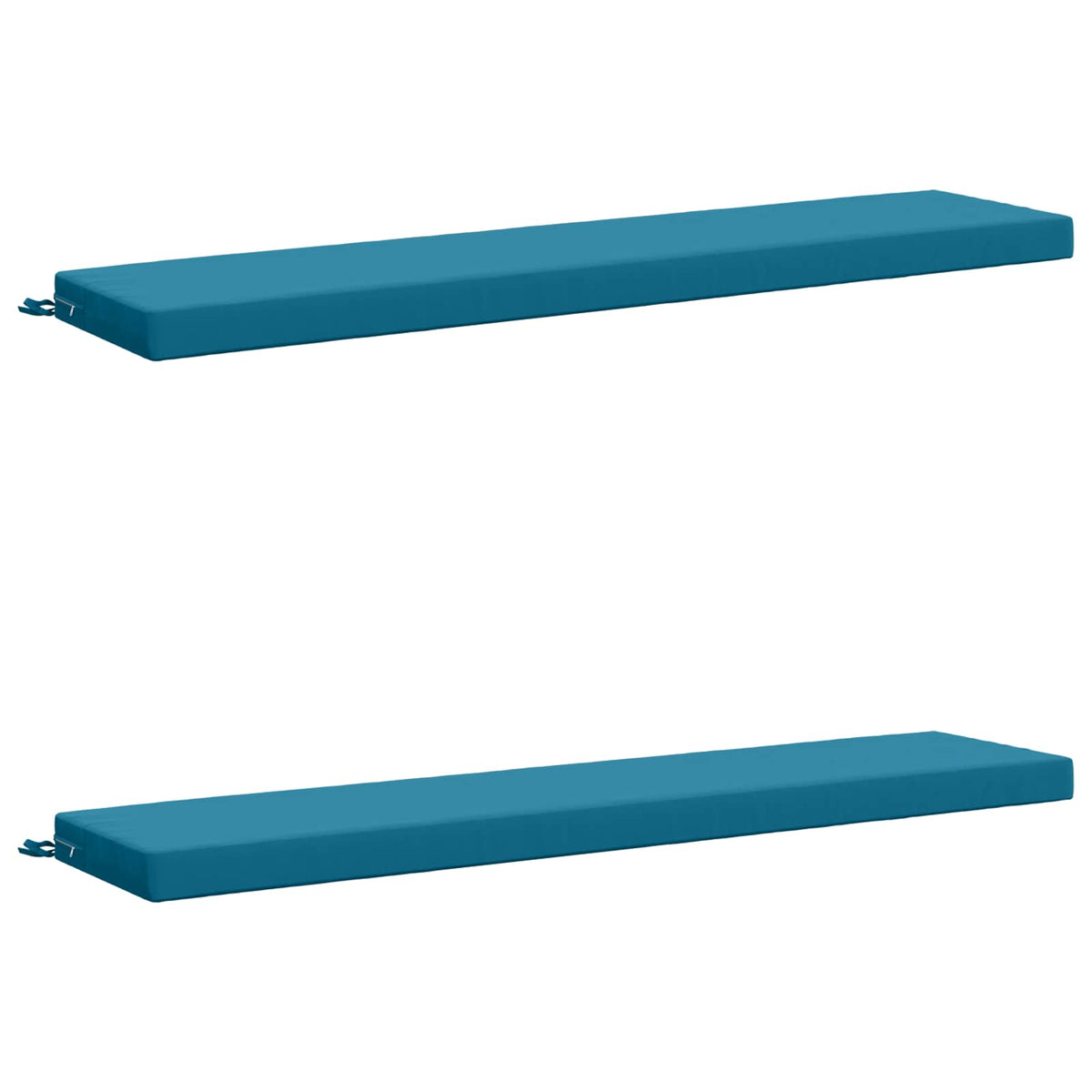 vidaXL 2-Piece Bench Cushions SOEST 2 pcs 100% Polyester Light Blue 2