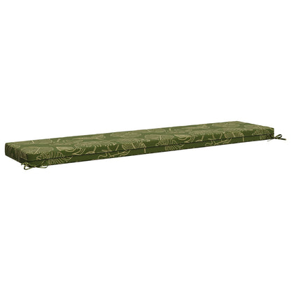 vidaXL 2-Piece Bench Cushions SOEST 2 pcs 100% Polyester Leaf Design 6