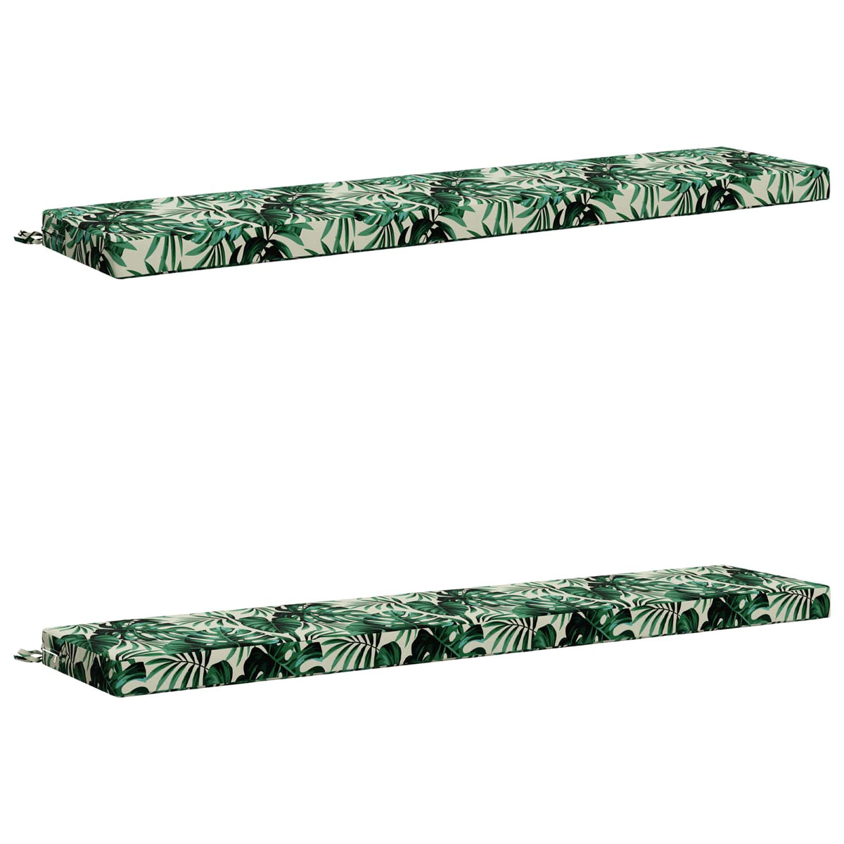 vidaXL 2-Piece Bench Cushions SOEST 2 pcs 100% Polyester Leaf Pattern 2