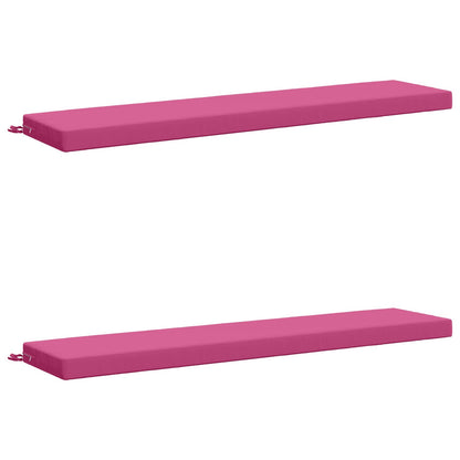 vidaXL 2-Piece Bench Cushions SOEST 2 pcs 100% Polyester Pink 2