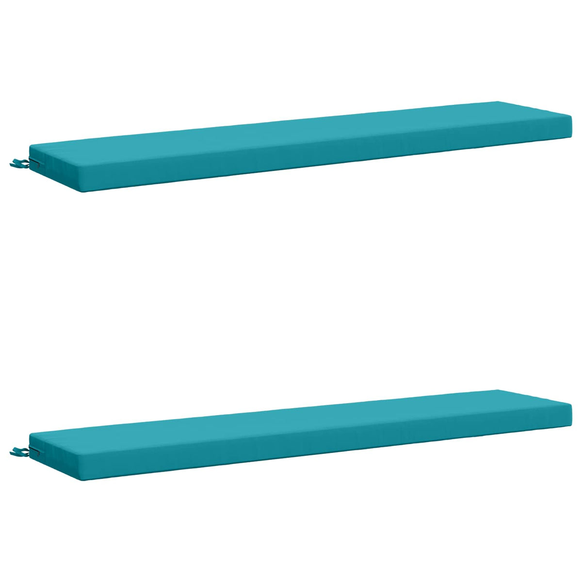 vidaXL 2-Piece Bench Cushions SOEST 2 pcs 100% Polyester Turquoise 2