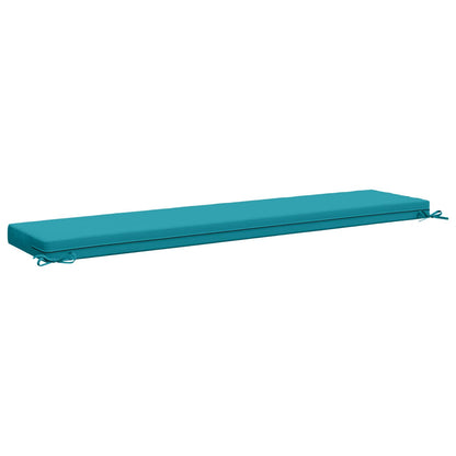 vidaXL 2-Piece Bench Cushions SOEST 2 pcs 100% Polyester Turquoise 6