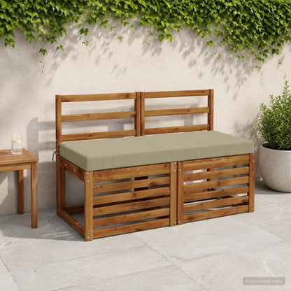 Bench Cushions SOEST 2 pcs 100% Polyester Light Green 1