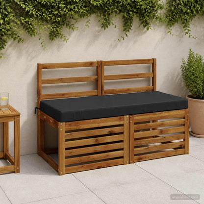 Bench Cushions SOEST 2 pcs 100% Polyester Dark Blue