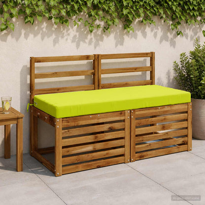 Bench Cushions SOEST 2 pcs 100% Polyester Bright Green 1