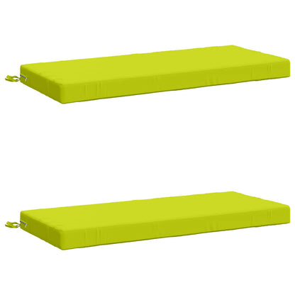 Bench Cushions SOEST 2 pcs 100% Polyester Bright Green
