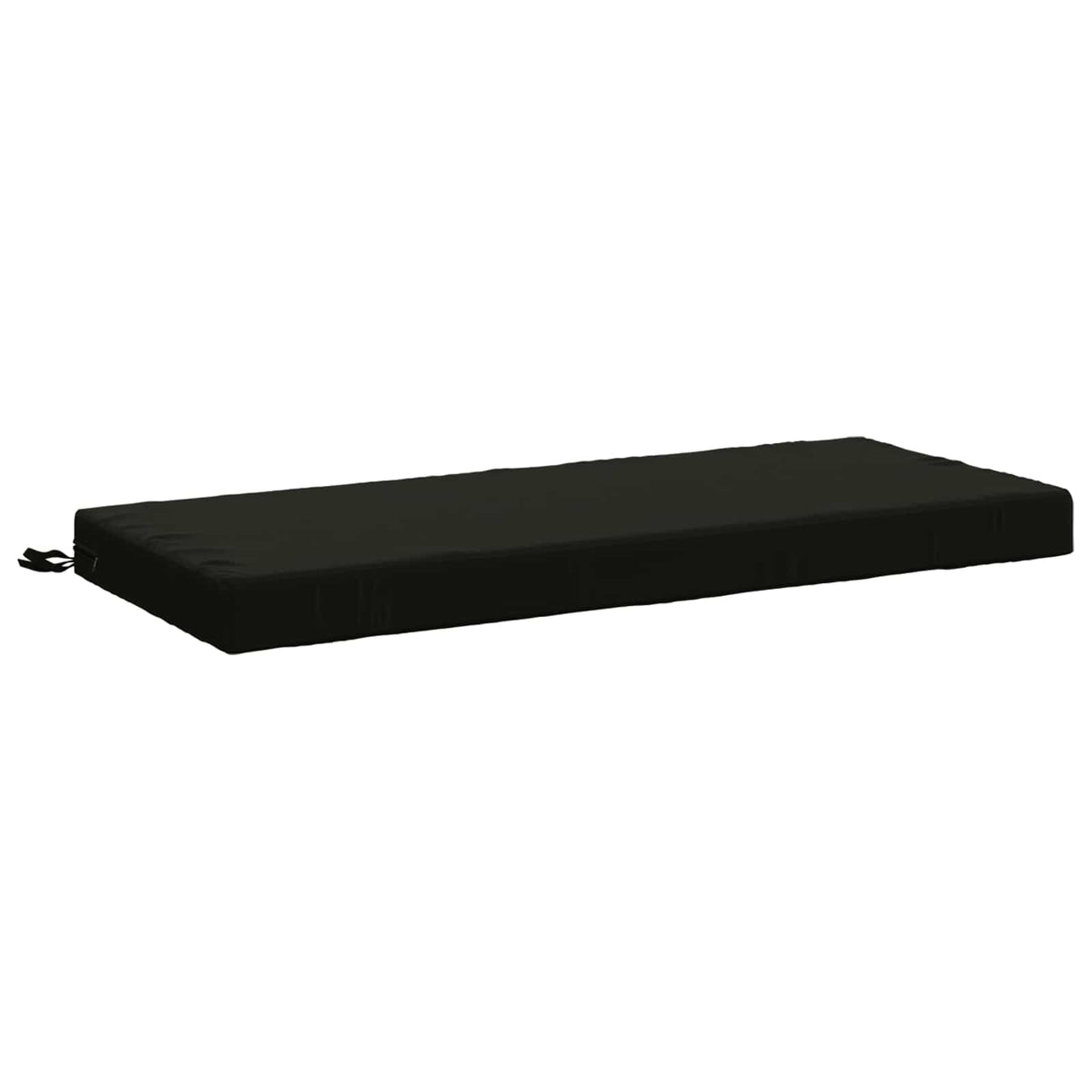 vidaXL Bench Cushions SOEST 2 pcs 100% Polyester Black 110 x 50 x 8 cm 4