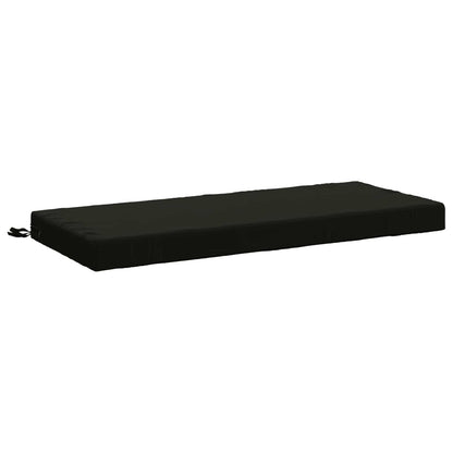 vidaXL Bench Cushions SOEST 2 pcs 100% Polyester Black 110 x 50 x 8 cm 4