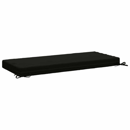 vidaXL Bench Cushions SOEST 2 pcs 100% Polyester Black 110 x 50 x 8 cm 6