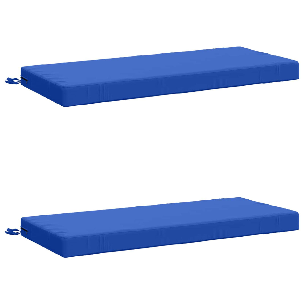Bench Cushions SOEST 2 pcs Polyester Depth 50 cm Height 8 cm Width 110 cm Royal blue