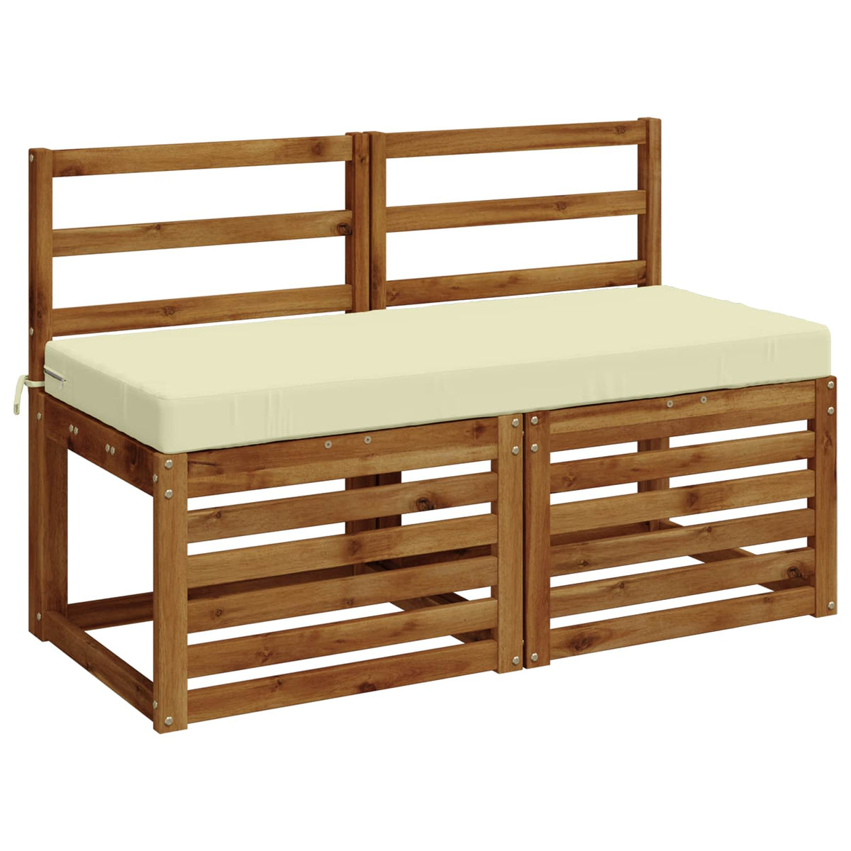 Bench Cushions SOEST 2 pcs Polyester Depth 50 cm Height 8 cm Width 110 cm Cream