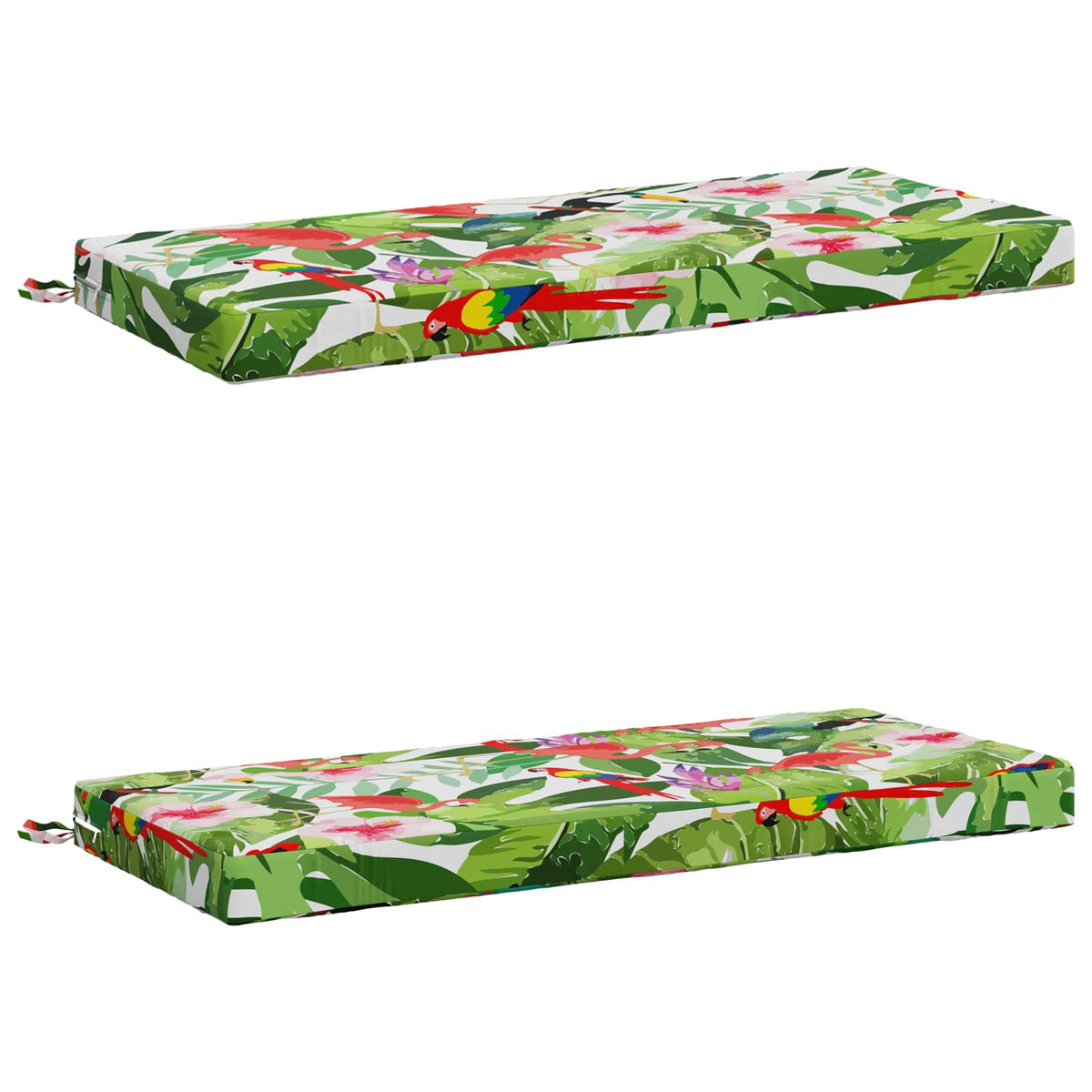 Bench Cushions SOEST 2 pcs Polyester Depth 50 cm Height 8 cm Width 110 cm Multicolour