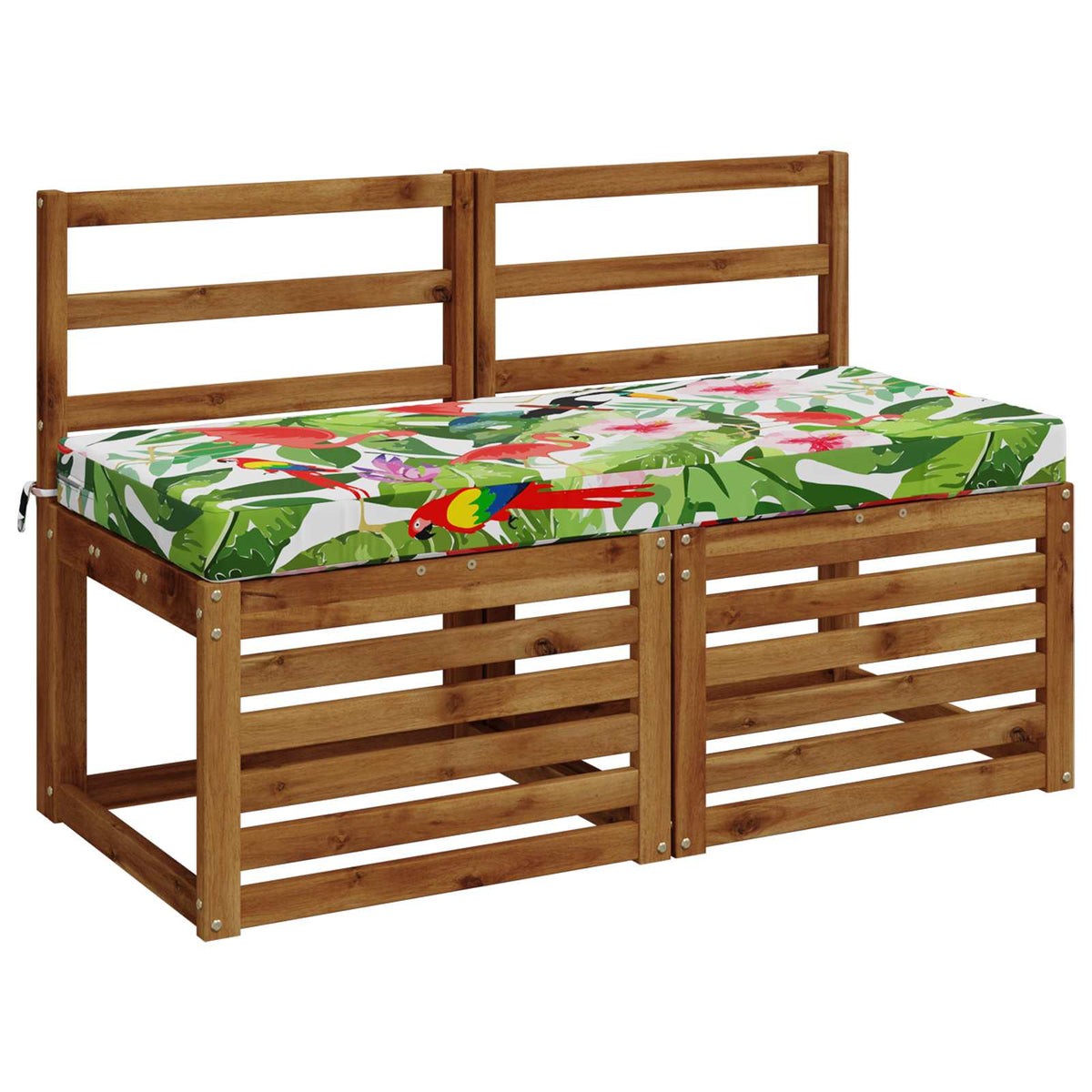 vidaXL Bench Cushions SOEST 2 pcs 100% Polyester Multicolour 3
