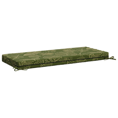 vidaXL Bench Cushions SOEST 2 pcs 100% Polyester Leaf Design 6